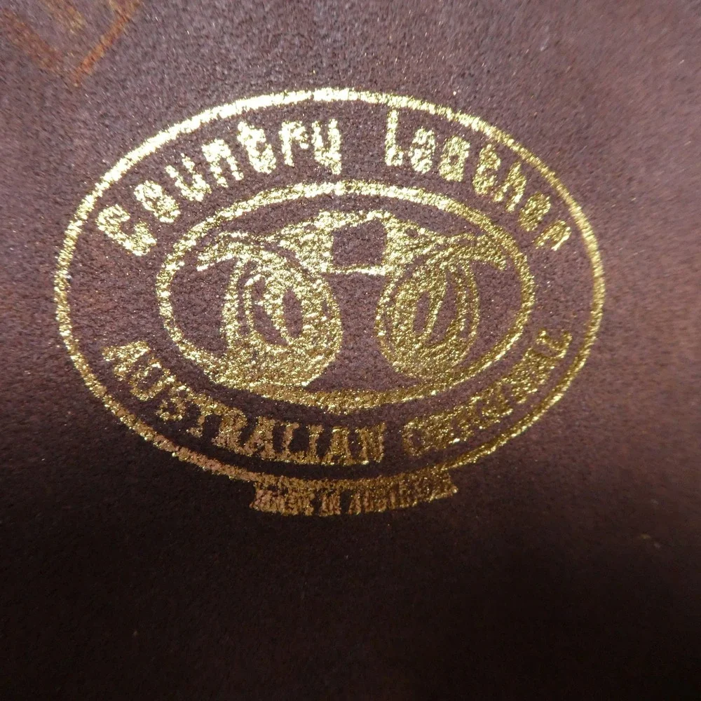 Country Leather Australian Original Outback Hat Unisex Medium Brown Suede